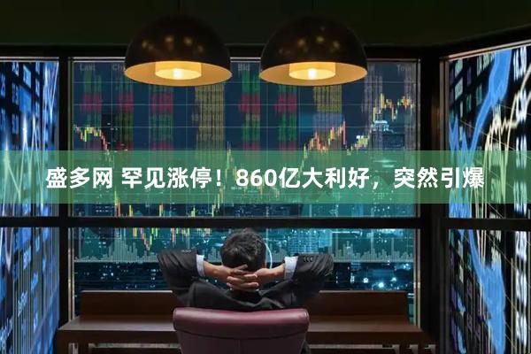 盛多网 罕见涨停！860亿大利好，突然引爆